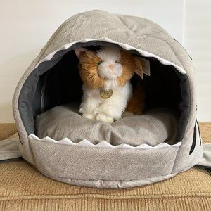 Cat or Dog Shark Bed - Grey